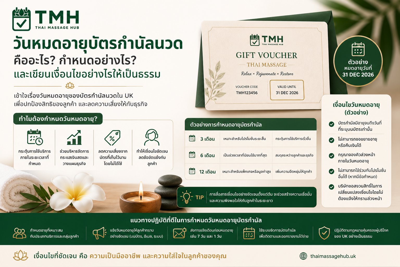 ตั้งวันหมดอายุ Voucher อย่างไรให้แฟร์กับลูกค้าและปลอดภัยกับร้านนวด